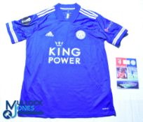 Leicester City FC home football shirt - 2020-2021 Europa League #9 Vardy - Adidas / King Power, size