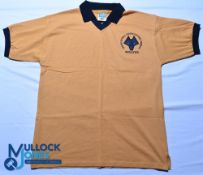 Wolverhampton Wanderers FC home football shirt - 1980 League Cup Final by Score Draw, size XL, gold,