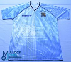 Coventry City FC Home football shirt - 1987 FA Cup Winners - Hummel, size L, short sleeves