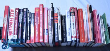 Thirty Manchester United Football Club related books - including Books signed by Jack Crompton,