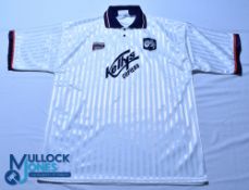 1995-1997 Raith Rovers FC away football shirt - size 46/48, white, shorts sleeves, G