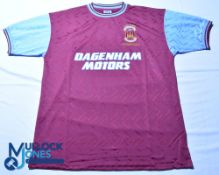 West Ham United FC home football shirt - 1994 Bobby Moore Memorial Match by Score Draw, #6, size XL,