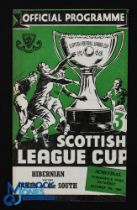1950/51 Hibernian v Queen of the South Scottish League Cup Semi-Final football programme date 7
