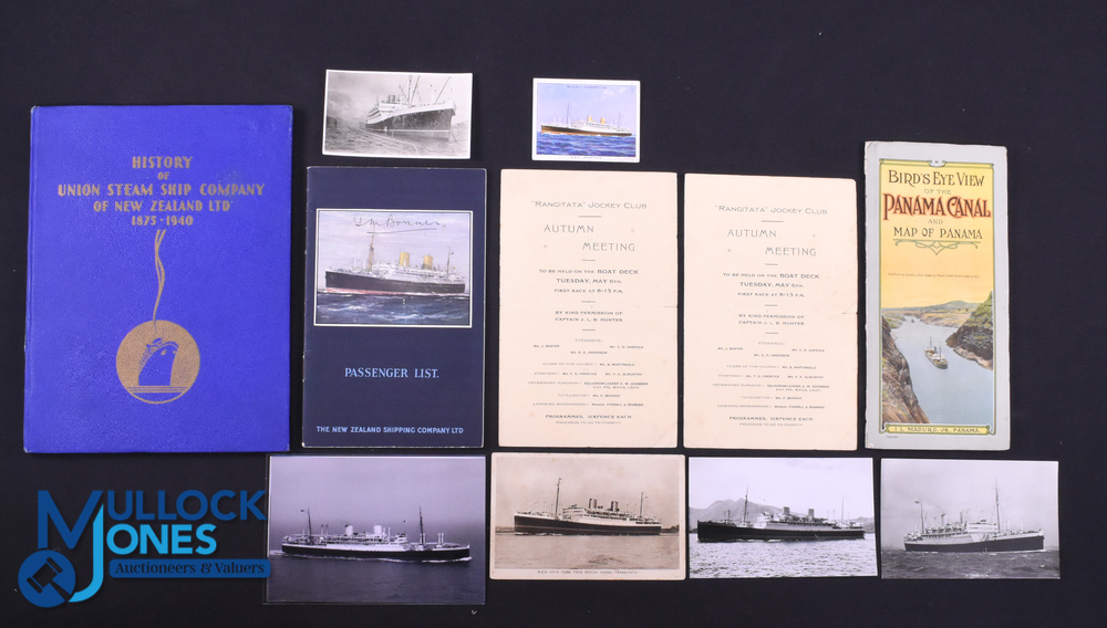 Rare 1930 British & I Lions Official Suitcase & Literature, Menus etc. on Outgoing Sea Journey ( - Image 2 of 3