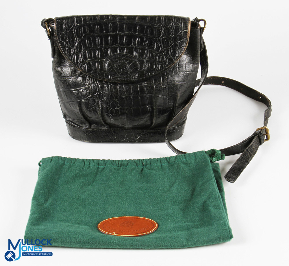 3 Designer Handbag & Leather Belts - to include Mulberry cross the body Bucket Bag, faux crocodile - Image 2 of 7