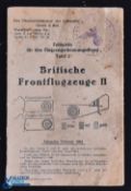 WWII - Third Reich issue pocket sized pamphlet featuring 17 pp of photographs of British RAF planes.