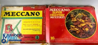 Meccano Part Sets: a good mixture with part sets of outfit No.5, No.6 super-highway