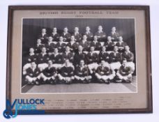 1930 British & I Lions mf&g Team Photograph: Very large Crown Studios photograph of the Lions squad,