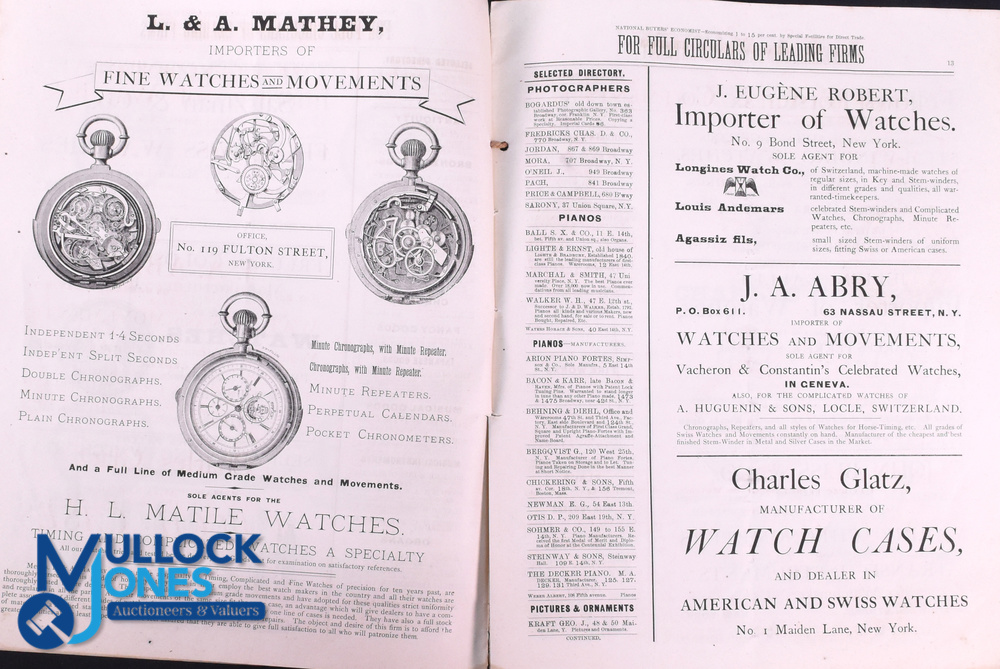 Early Catalogue of Pocket Watches and Some Jewellery 1877 - 36 page trade publication with - Image 3 of 3