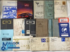 Car Manuals including Triumph 'Reown' Service Manual, Rover Workshop Manual 1950 onwards, Rover 3500