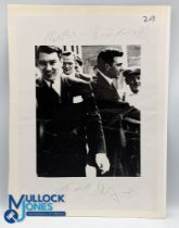 Kray Twins (Signed) - photocopy of a photograph - showing the Kray twins, signed in the margin by