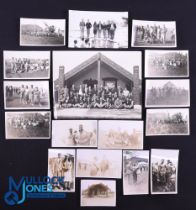 1930 British & I Lions Personal Photos in NZ Maori Villages c.20: To include one fine 8.5" x 6.5"