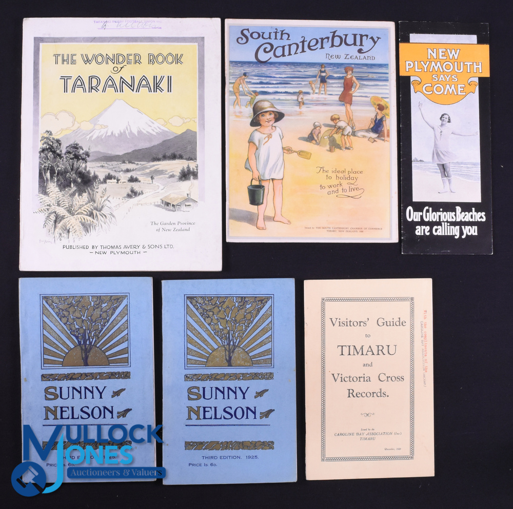 New Zealand Local Tourist Publicity Books (6): With one duplicated (Nelson), the publicity guides
