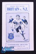 Rare 1930 Rugby Programme, British & I Lions v NZ, 1st Test: Official Programme from the famous Test