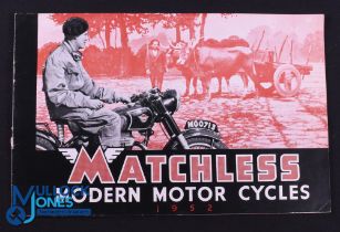Matchless Modern Motor Cycle 1951 sales Catalogue - 8 page catalogue illustrating their range of 6