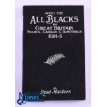 Rugby Book, With the All Blacks in Gt Britain etc, 1924-5: Lovely clean, crisp, attractive example