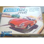 Rare Scalextric Super 24 210 Set in original box with Alfa Romeo and Jaguar with their original