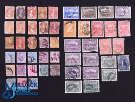 Australia - Tasmania Collection of 50 Postage Stamps 1850s-1907 - Interesting collection ranging