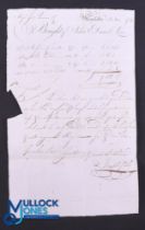 Manchester Early Printed Bill 1783 "Bought of John & Daniel Lees" various cotton goods to value