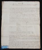 Gloucestershire - Hawksbury - 1723 Abstract of Title to the Capital House & Manor of Hillesley in