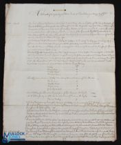 Gloucestershire - Hawksbury - 1723 Abstract of Title to the Capital House & Manor of Hillesley in