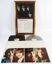 The Beatles - White Album No 0009229, vinyl with black sleeves, PMC7067 and PMC7068, 4x