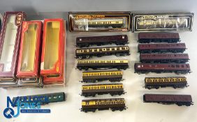 00 Gauge Coaches Rolling Stock various makers of Lima Triang, Mainline, 2 metal kit made coaches,