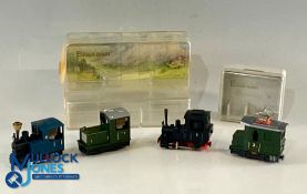 4x Egger Bahn Joufe HO 9mm Narrow Gauge Locomotives to include locomotives No. 1, 2, 3, 5