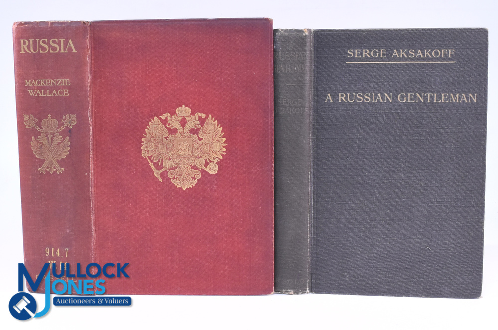 Russia Books (2) Russia by D Mackenzie Wallace 1877 - An extensive 630 page book with fold out