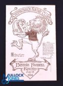 Rare 1930 British & I Lions Menu: Dinner for the Lions by the Christchurch Savages Club on the