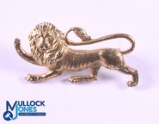 1938 (not 1930) British & I Lions Gold Coloured Lapel Badge: The traditional, popular and sought-