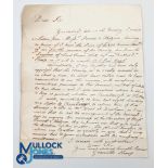 Slavery - Granville Sharp fine autograph letter signed (fine signature) dated 1780. A legal letter