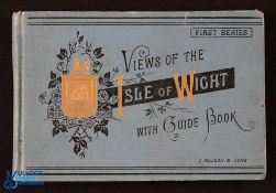 "Views of The Isle of Wight" c1870s Book with 12 Baxter style multicoloured print style lithograph