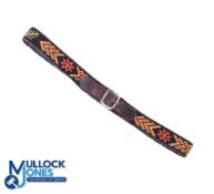 Maori Traditional 'Taniko' Decorative Belt and Buckle: 40cm traditional Maori woven border-style,