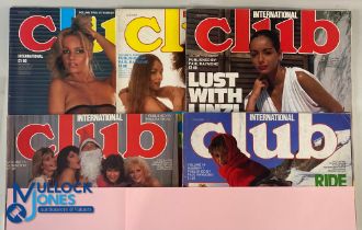 Club International glamour magazines - Volume 12 No 7, Volume 13 No 6, 7, 12, Volume 14 No 1 -
