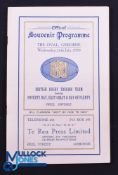 Rare 1930 Rugby Programme, British & I Lions v Poverty Bay, E Coast & Bay of Plenty: Official