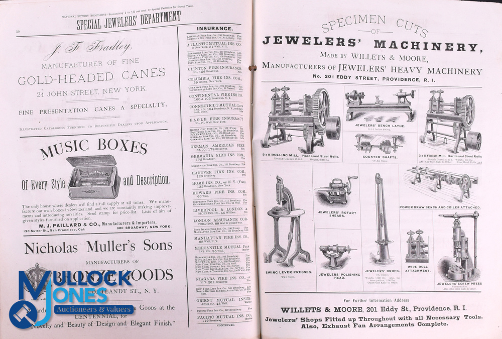 Early Catalogue of Pocket Watches and Some Jewellery 1877 - 36 page trade publication with - Image 2 of 3