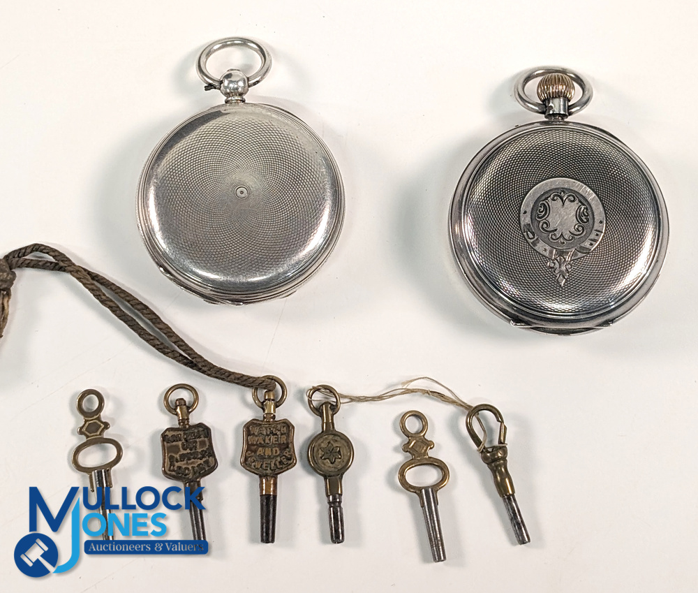 2x Pocket Watches - a Russell Ltd of Liverpool in a silver hallmarked 1924 case with a plated - Image 4 of 4