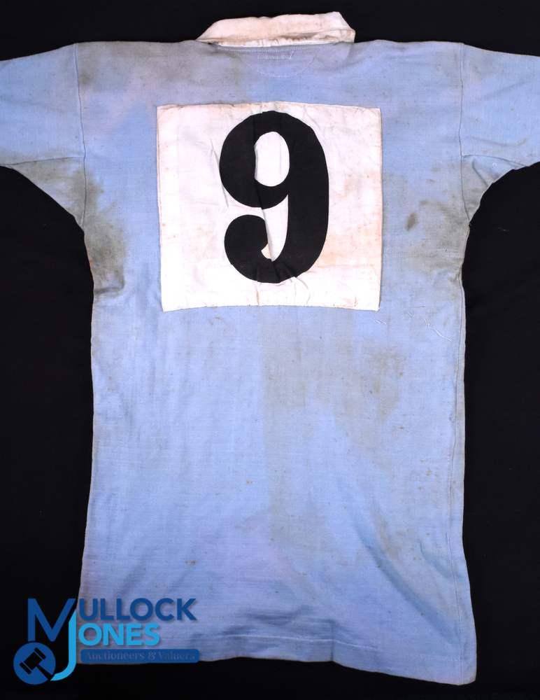 Rare 1930 NSW Waratahs Matchworn Jersey v British & I Lions: Clearly match worn including some - Image 4 of 4