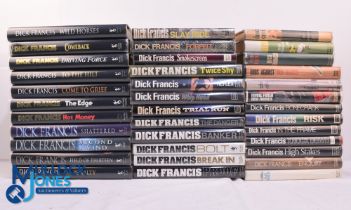 Signed Dick Francis Books - A fine collection of thirty-six Dick Francis First Edition Hardback