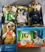 Compare The Market Meerkat Plush Toys Bundle Collection: to include Bogdan, Oleg, Baby Oleg, Batman,