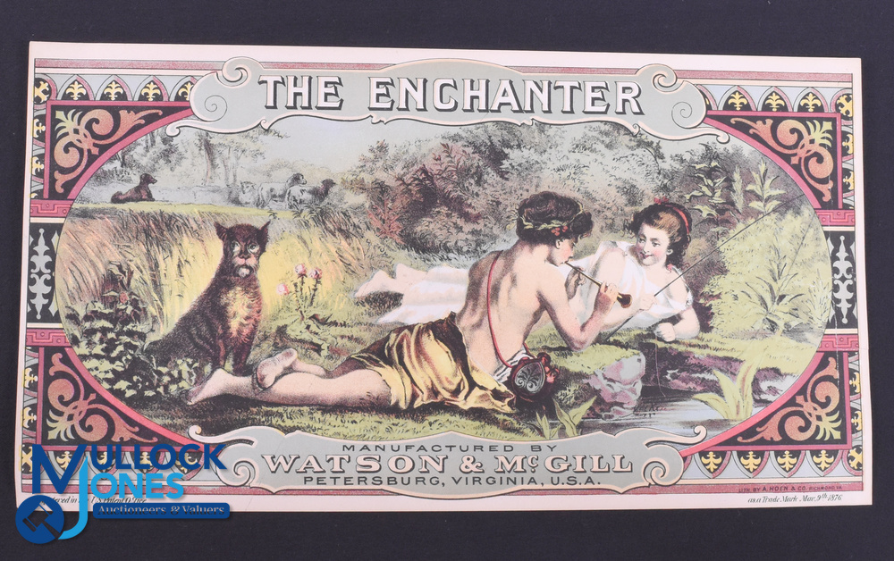 Very Large Beautiful Advertising 1876 - An attractive Arcadian Scene of Ancient Greece by