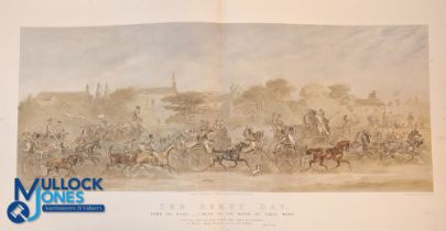 Eight Derby Day Prints: After Hablot Knight (Phiz) Browne 'Before the Race The Race'; 'The Plot