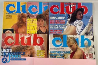 Club International glamour magazines - Volume 11 No 2, Volume 14 No 7, Volume 15 No 2, 6, 10 -
