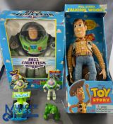 Disney Toy Story Toys, to include a boxed Buzz Lightyear, a talking Woody, 4 loose action figures,
