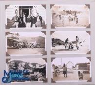 1930 British & I Lions Special Personal Photo Album with Rotorua/Maori Interest: Suede-covered, with