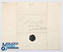 Brighton - Mahomed's Vapour Baths 1828 interesting autograph letter dated July 16th 1828 - from