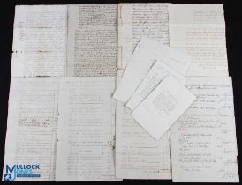 Kelso - Roxburghshire 1778-1840. An archive of 13 mss and printed documents and letters relating