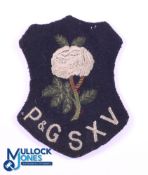1920s Public & Grammar Schools Rugby Jersey Badge: The badge, doubtless, as seen on the jersey in