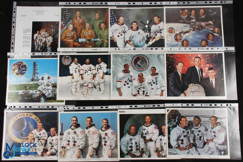 NASA - Vance Brand - Space Shuttle colour 10x8 showing him standing signed across the image, plus - Image 2 of 3